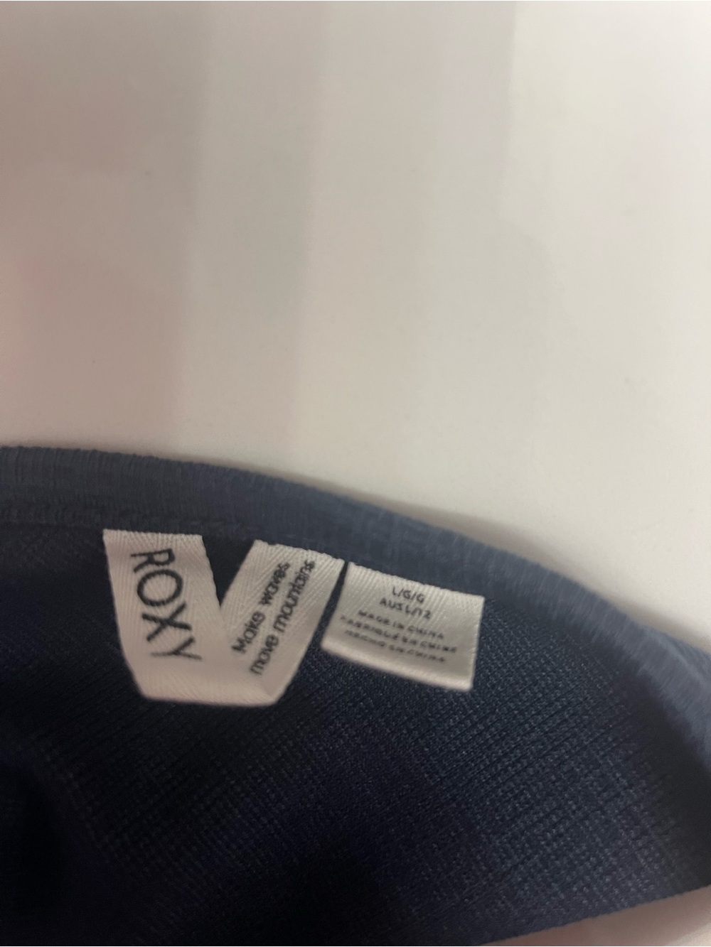 Roxy Navy Ribbed Scoop-Back Tank - Picture 4 of 4